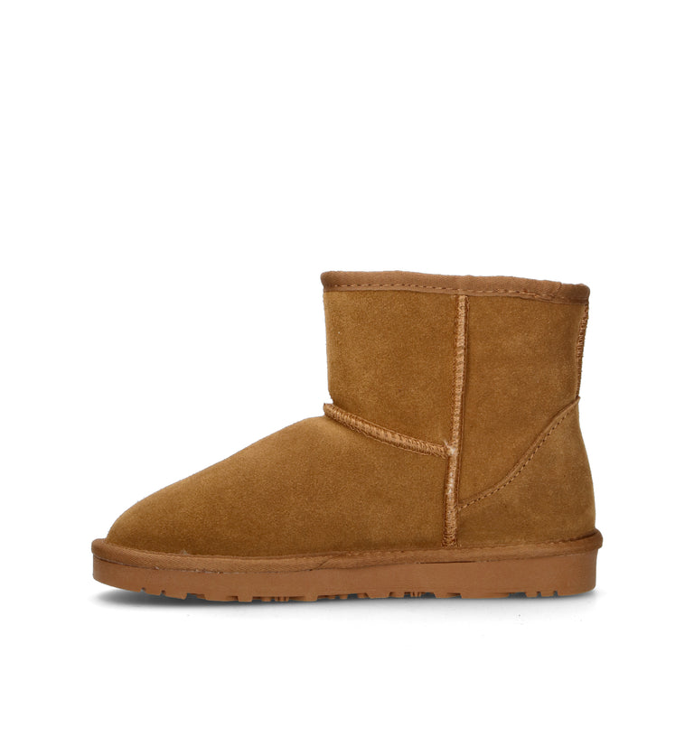 EMIDI' Stivaletto pelo donna marrone in suede