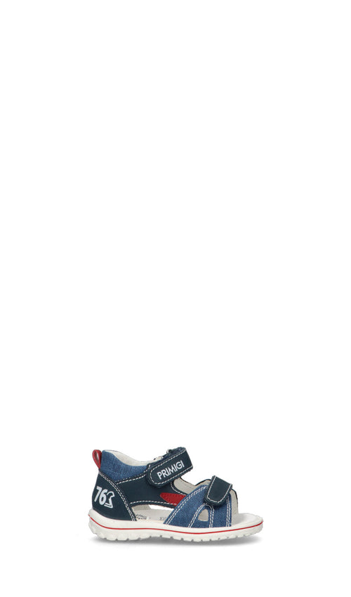 PRIMIGI Sandalo bimbo blu/denim/rosso in pelle