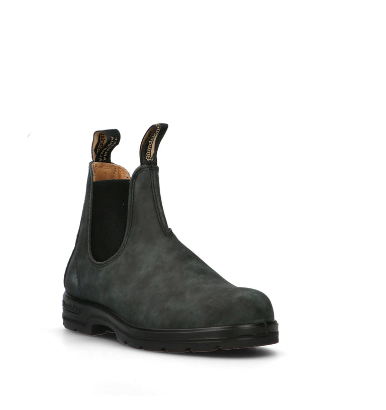 BLUNDSTONE Beatles donna nero in nabuk