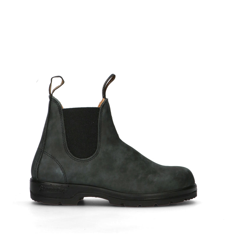 BLUNDSTONE Beatles donna nero in nabuk