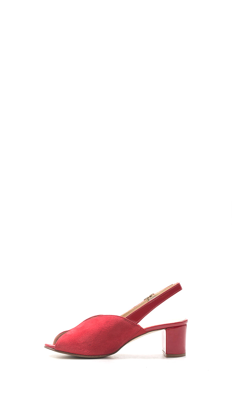 ROBERTA GINEPRI Sandalo alto donna rosso in pelle