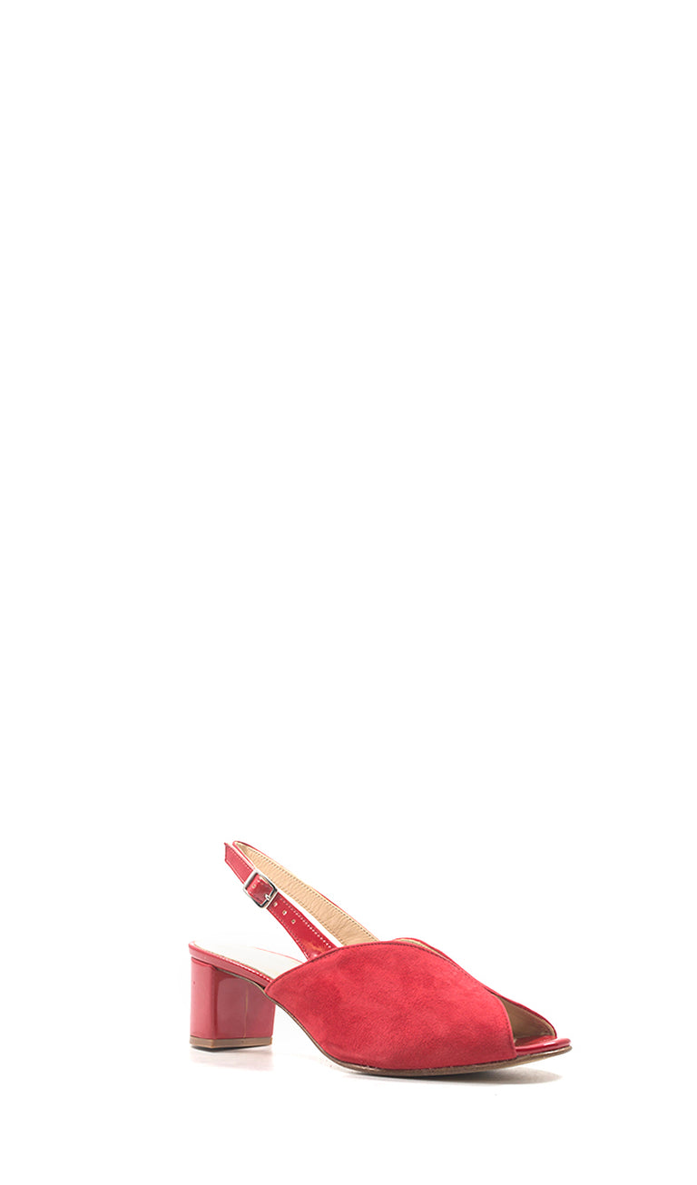 ROBERTA GINEPRI Sandalo alto donna rosso in pelle