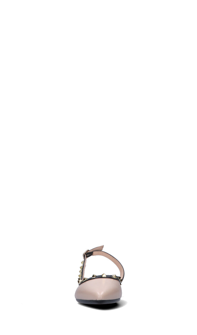 PERLAMARINA Slingback donna beige/nera