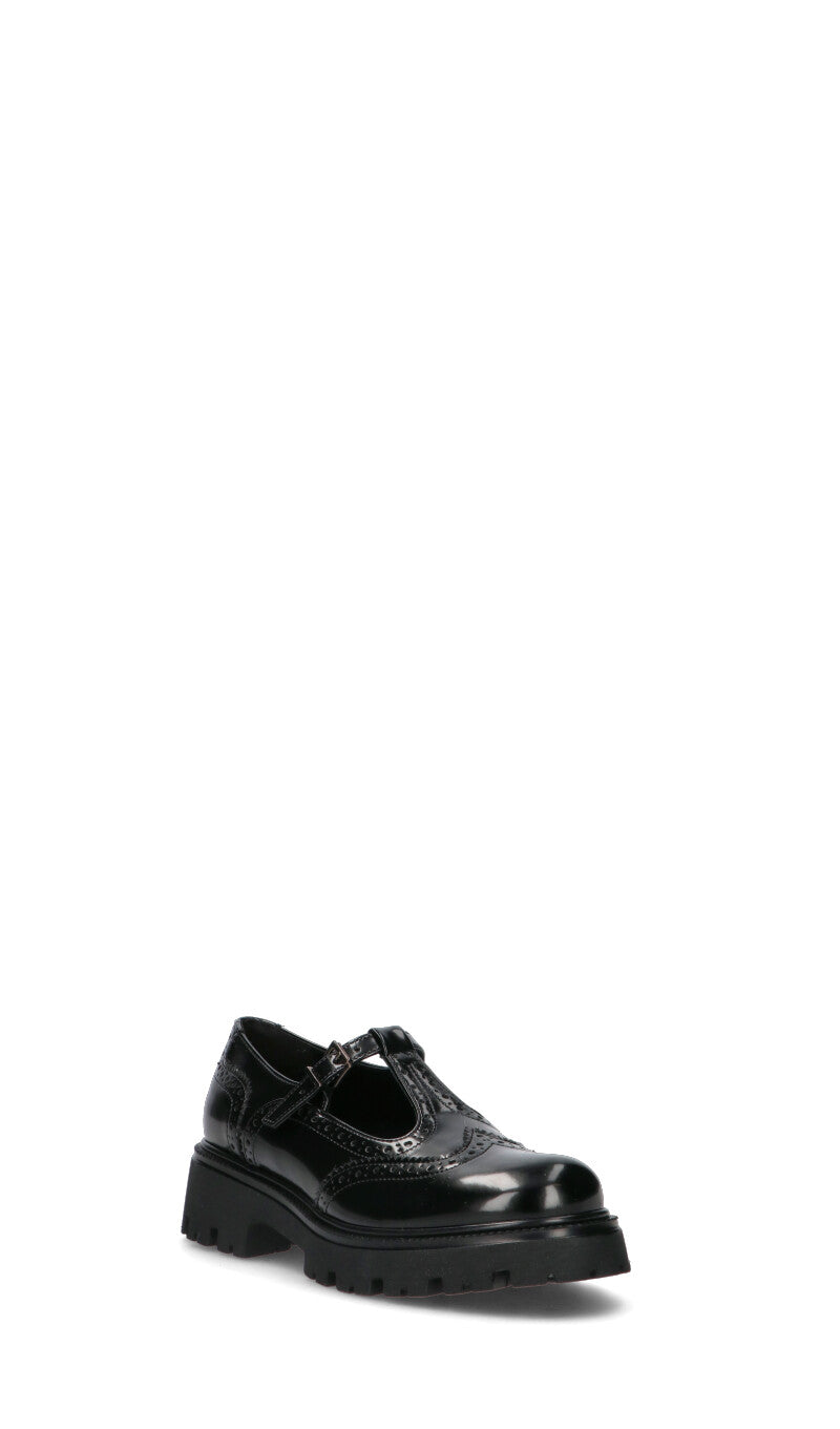 REBECCA VAN DICK Mocassino donna nero in pelle