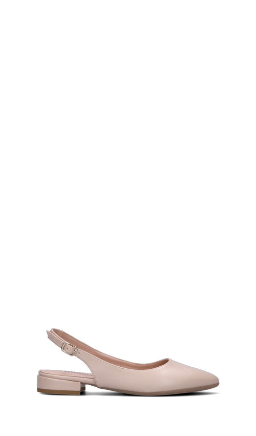 PERLAMARINA Slingback donna beige in pelle