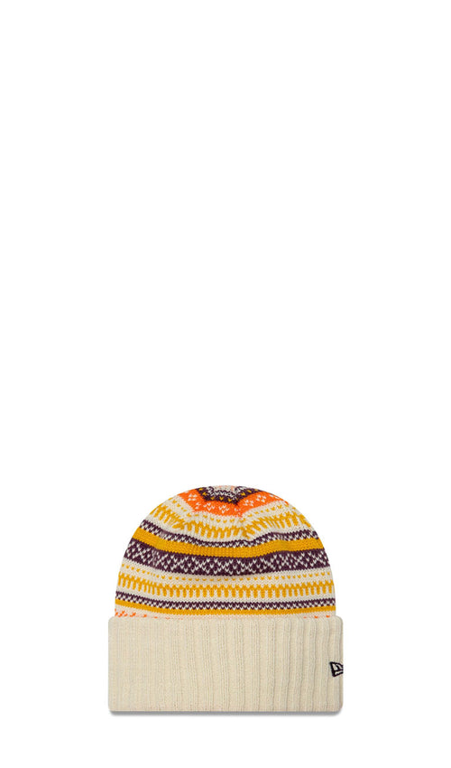 NEW ERA - Berretto donna 'Fair Isle' bianco