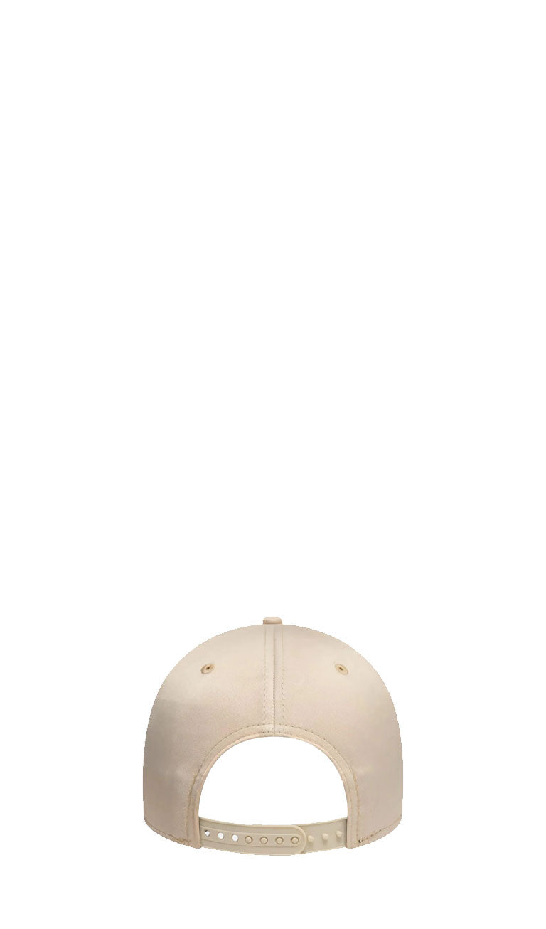 NEW ERA 9FORTY WOMEN Cappello 'LA Dodgers' beige chiaro satin