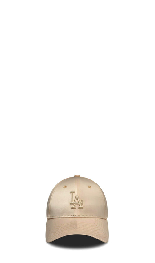 NEW ERA 9FORTY WOMEN Cappello 'LA Dodgers' beige chiaro satin