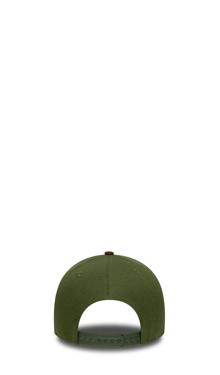 NEW ERA E-FRAME Cappello 'LA Dodgers' verde/marrone