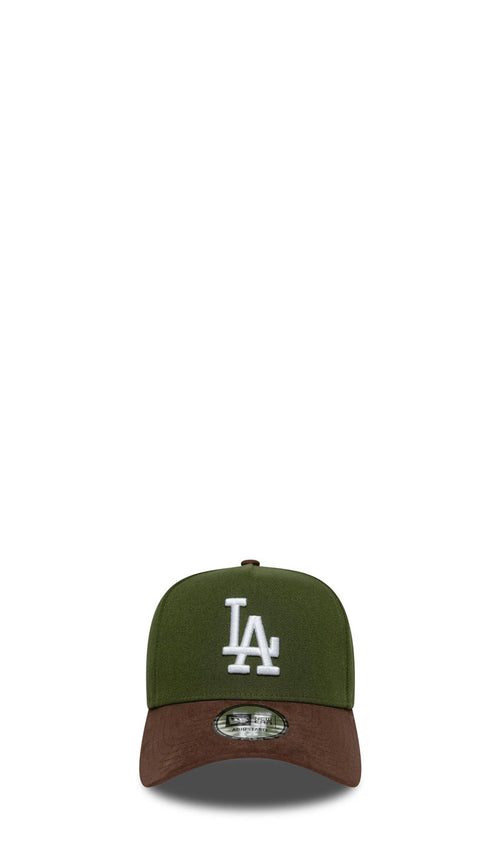 NEW ERA E-FRAME Cappello 'LA Dodgers' verde/marrone