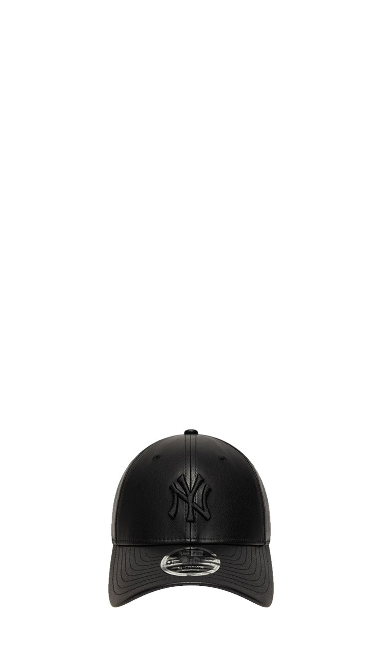 NEW ERA 9FORTY M-CROWN Cappello 'NY Yankees' ecopelle nero