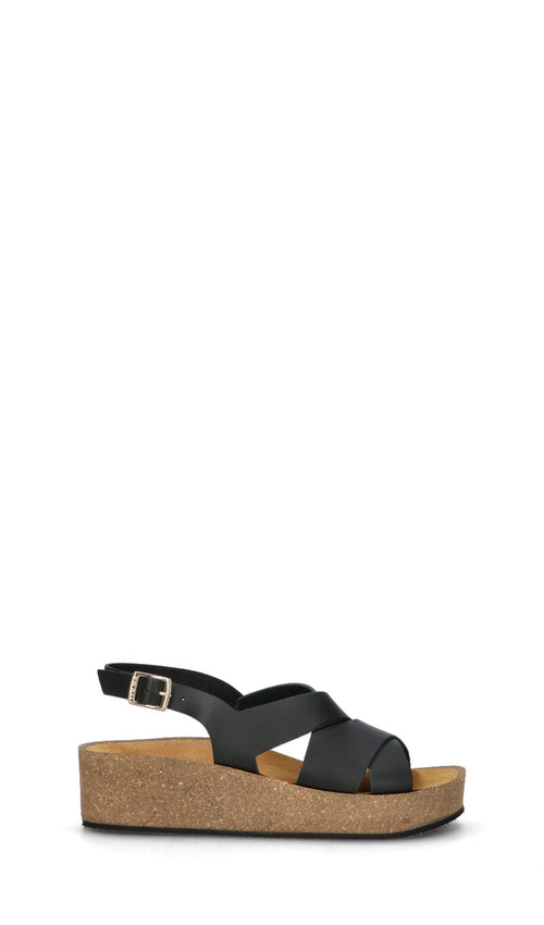 FRAU Sandalo donna nero in pelle