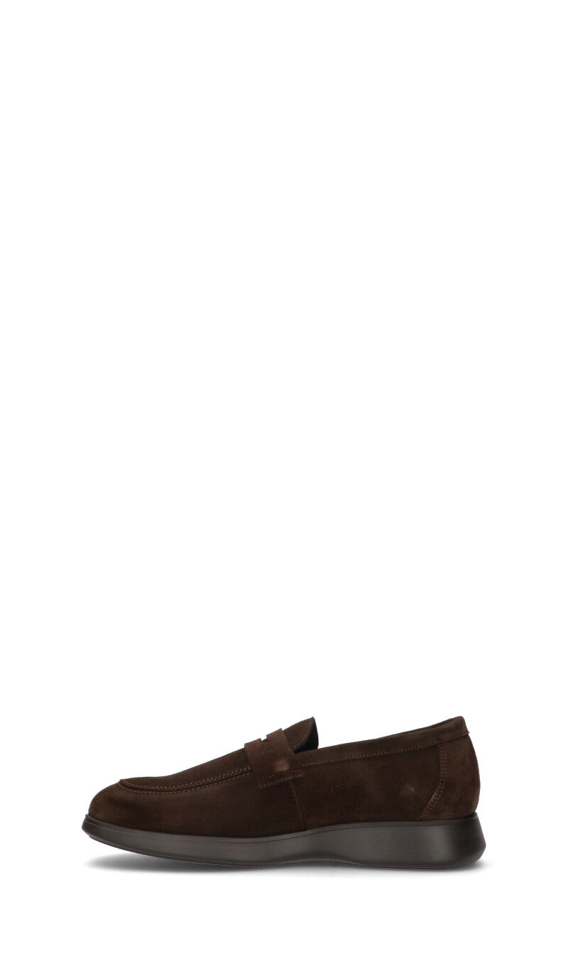 CALLAGHAN Mocassino uomo marrone in suede