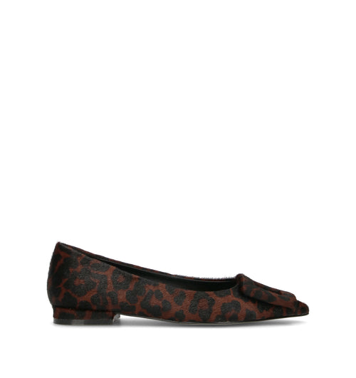 BIBI LOU Ballerina donna leopardata in cavallino