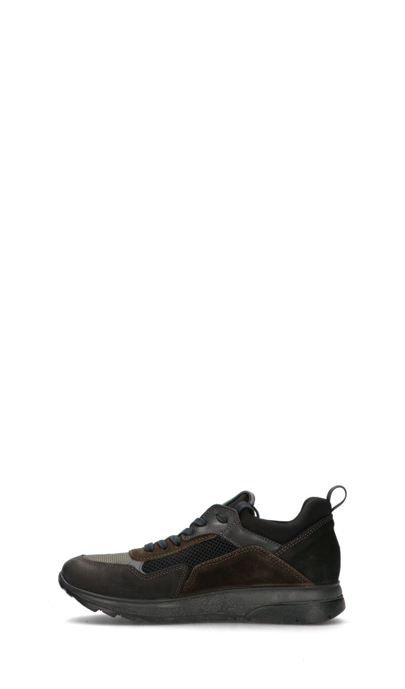 IGI&CO Sneaker uomo nera/marrone in suede
