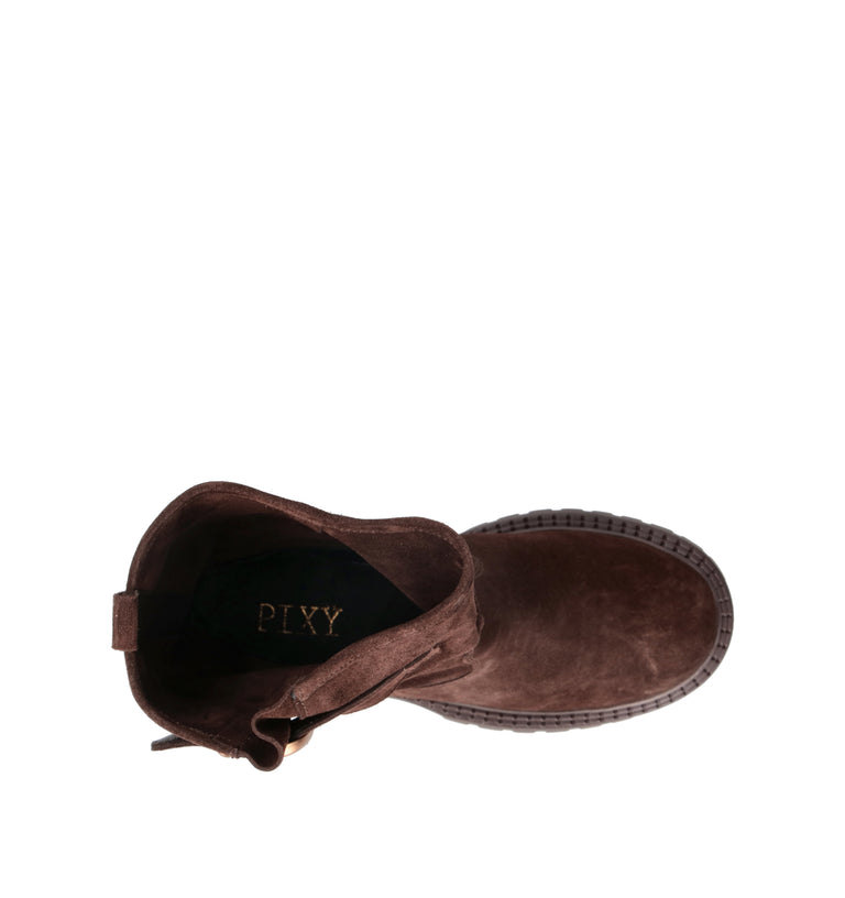 PIXY Tronchetto donna marrone in suede