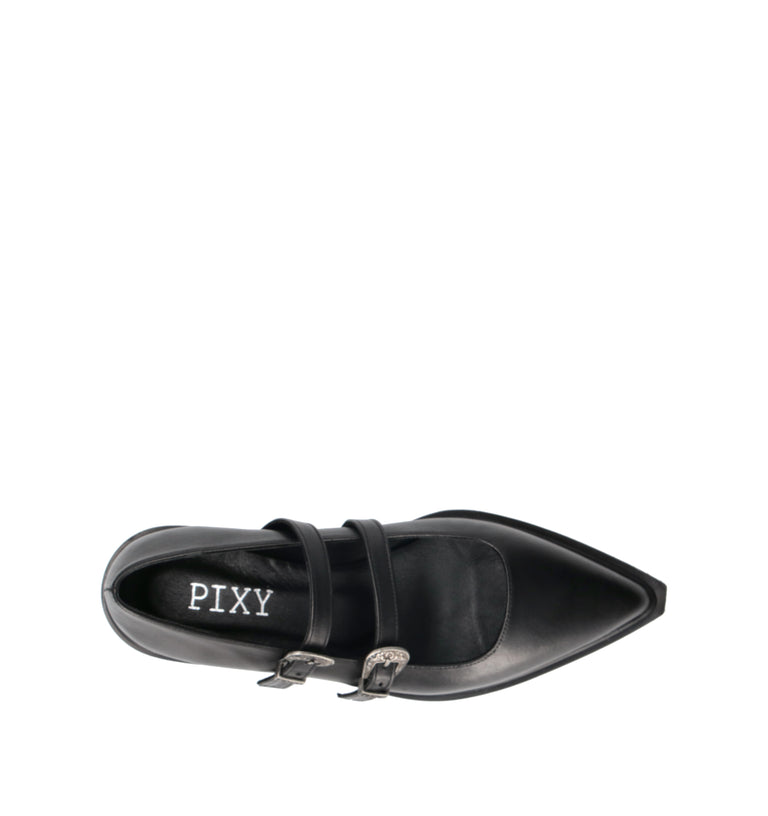 PIXY Ballerina donna nera in pelle