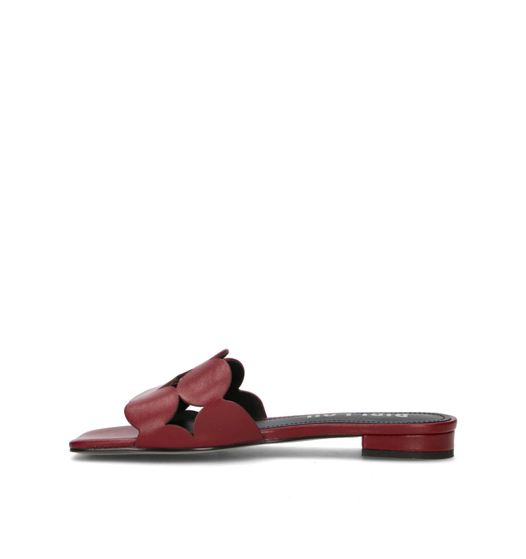 BIBI LOU Ciabatta donna burgundy in pelle
