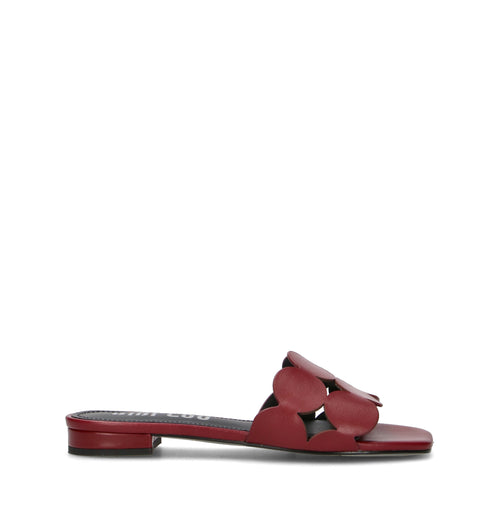 BIBI LOU Ciabatta donna burgundy in pelle