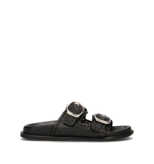 PIXY Ciabatta donna nera in pelle