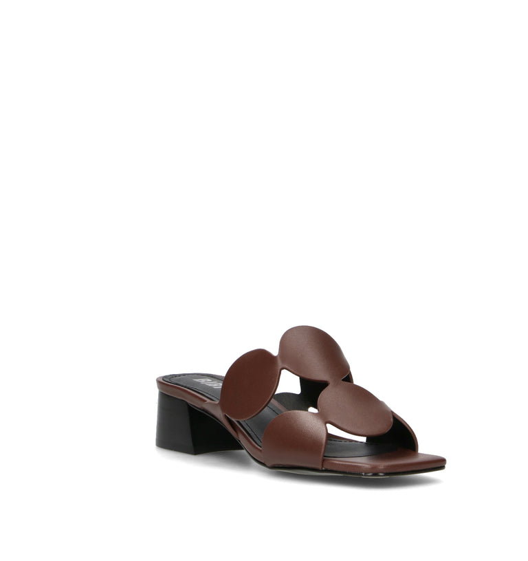 BIBI LOU Ciabatta donna marrone in pelle