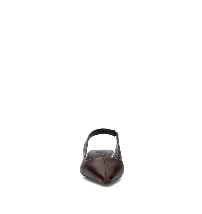 PIXY Slingback donna marrone in pelle