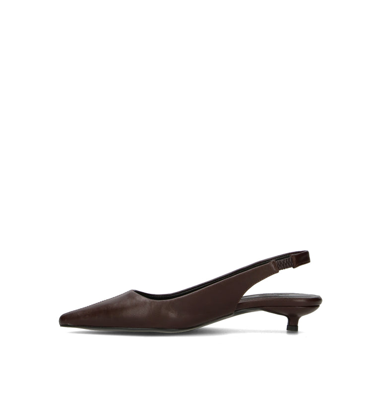 PIXY Slingback donna marrone in pelle