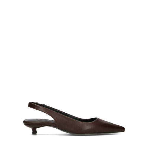 PIXY Slingback donna marrone in pelle