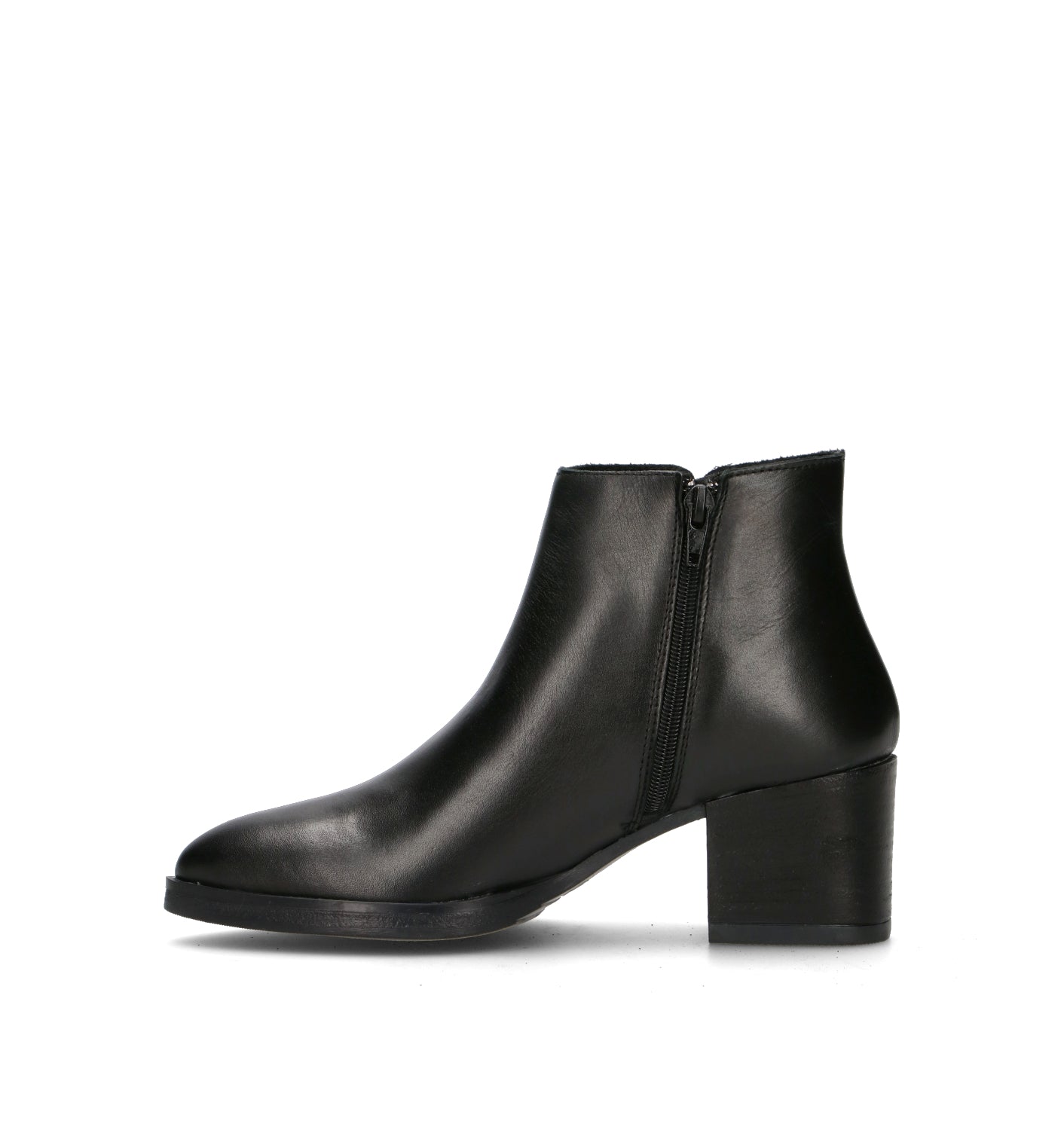 VARIOPINTO Tronchetto donna nero in pelle