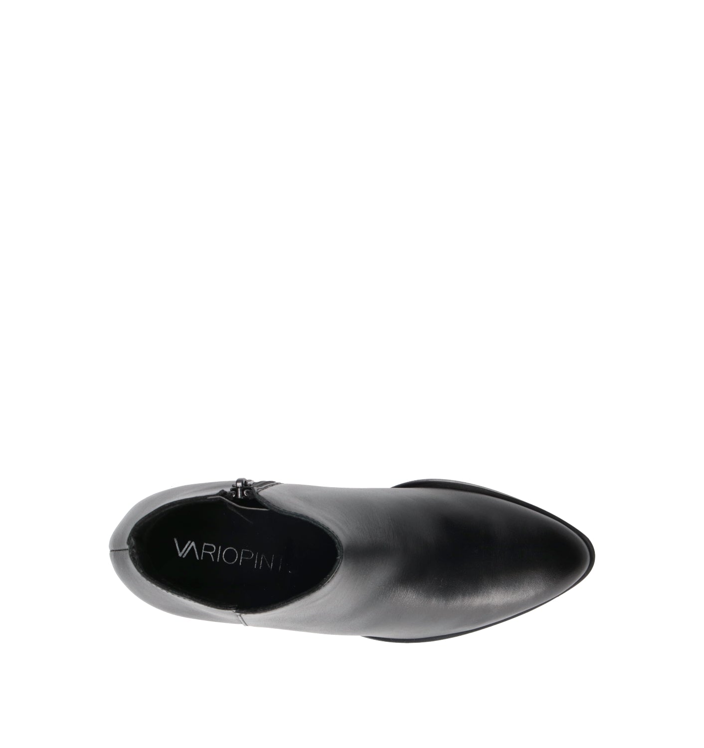 VARIOPINTO Tronchetto donna nero in pelle