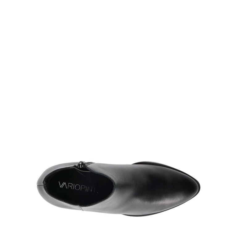 VARIOPINTO Tronchetto donna nero in pelle