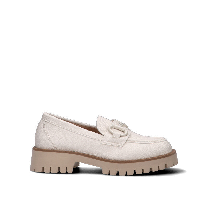 REBECCA VAN DIK Mocassino donna panna