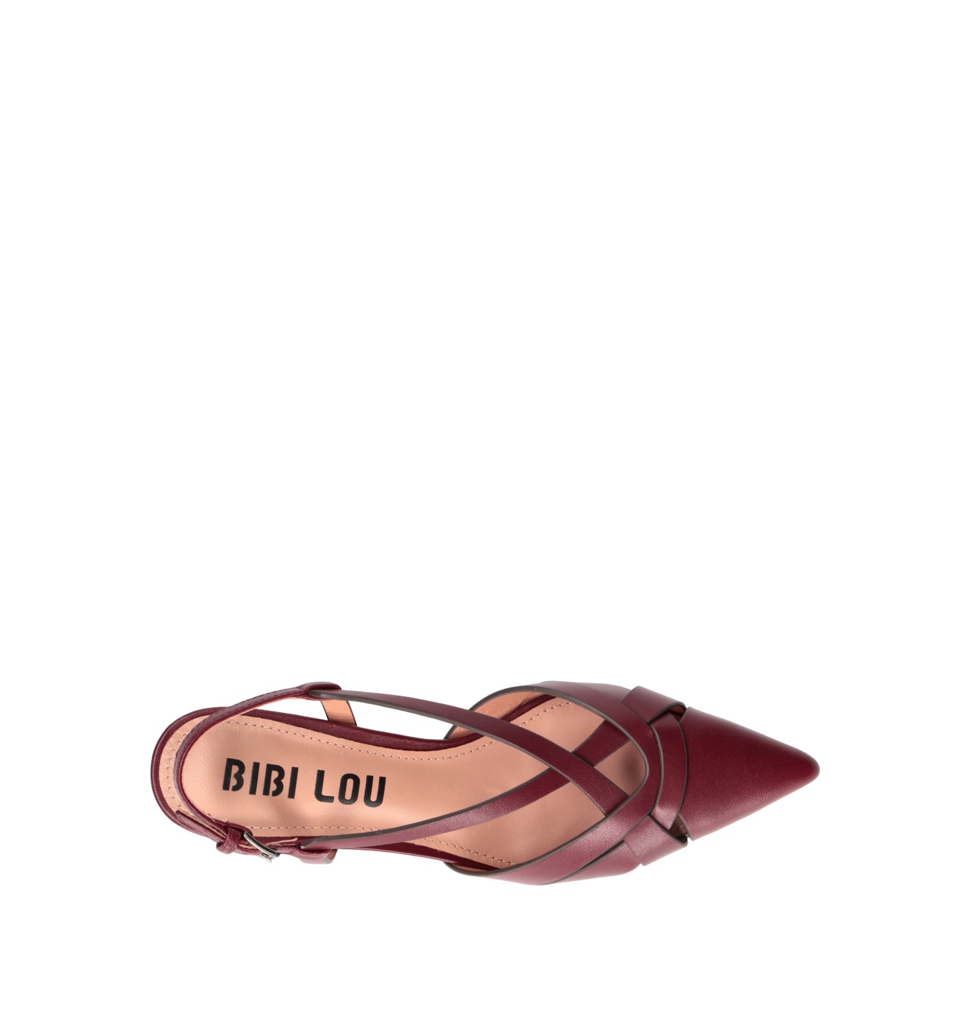 BIBI LOU Slingback donna burgundy in pelle