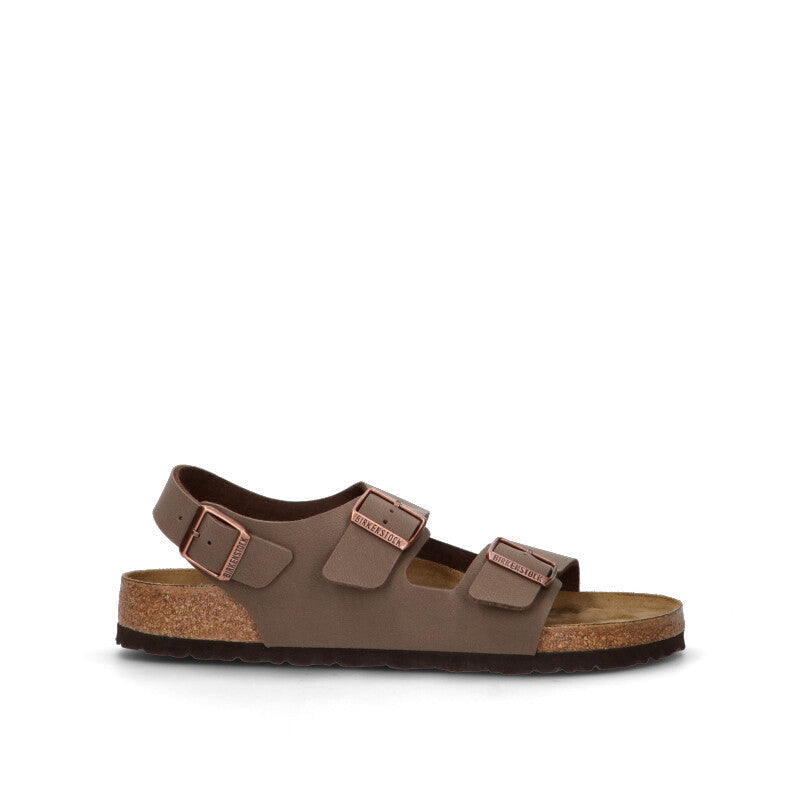 BIRKENSTOCK MILANO BS Ciabatta uomo marrone in pelle