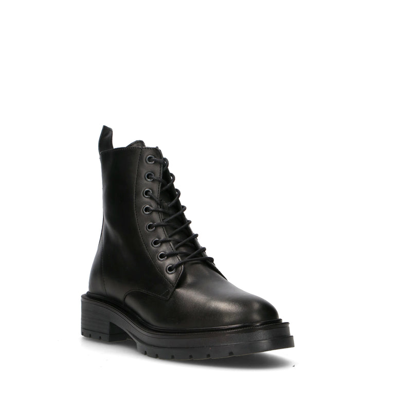 VARIOPINTO Anfibio donna nero in pelle