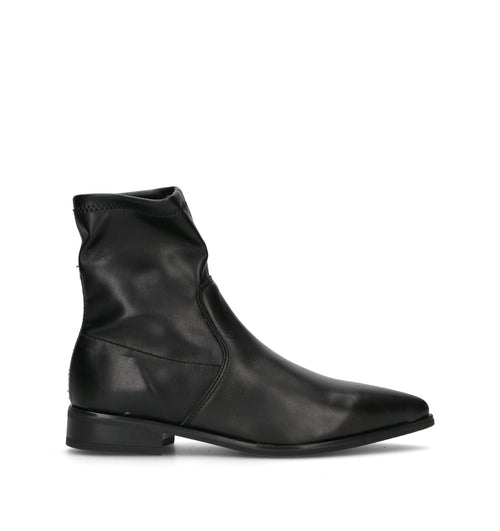 VARIOPINTO Tronchetto donna nero in pelle
