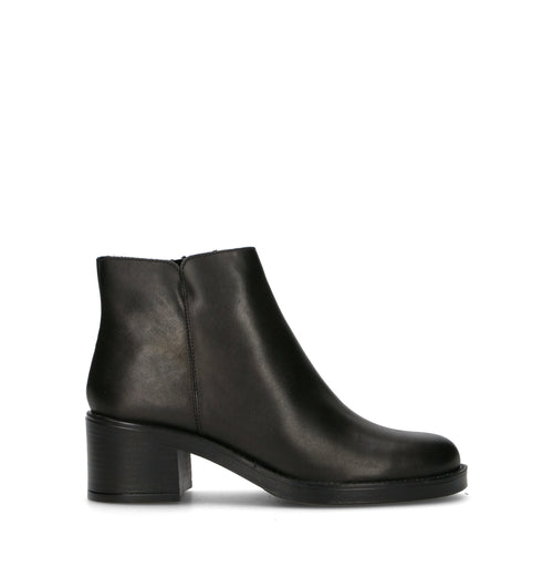 VARIOPINTO Tronchetto donna nero in pelle