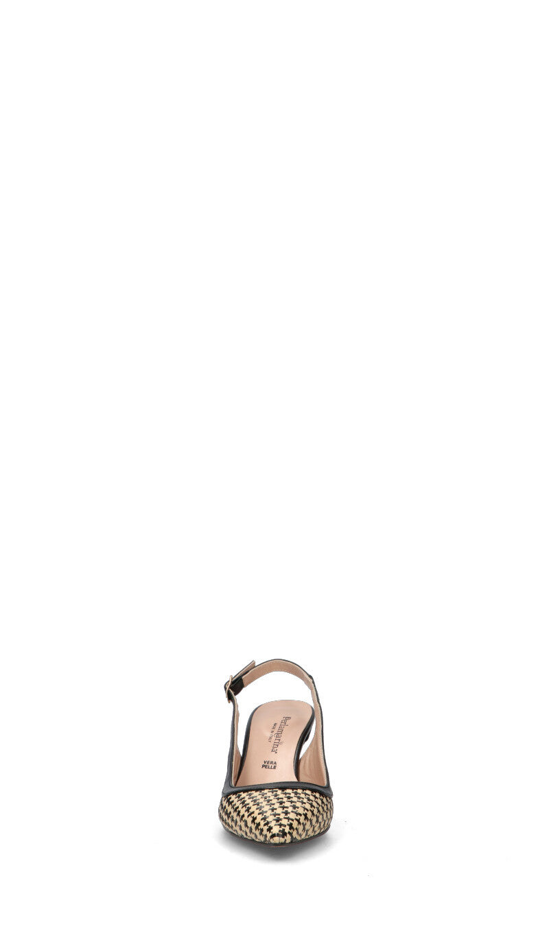 PERLAMARINA Decollete donna beige/nera