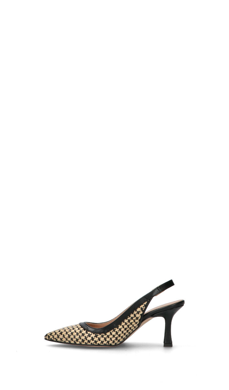 PERLAMARINA Decollete donna beige/nera