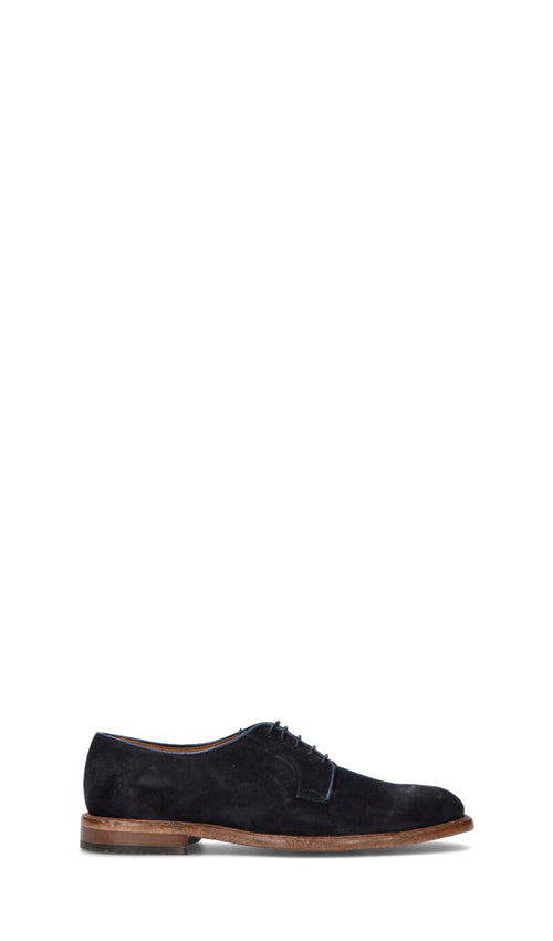 ANTICO MASTRO Stringata uomo blu in suede