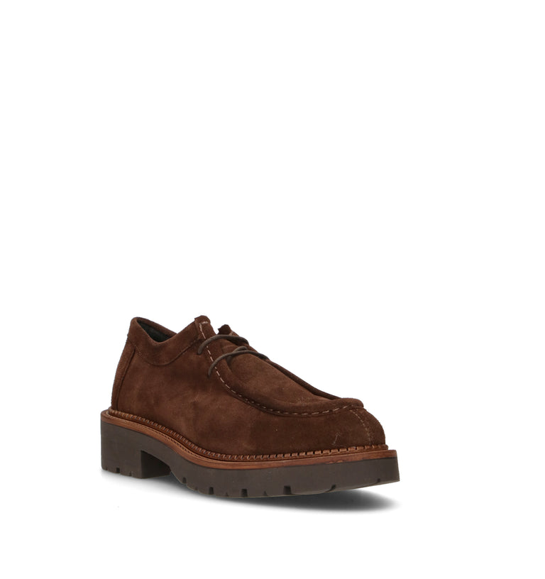 VARIOPINTO Stringata donna marrone in suede