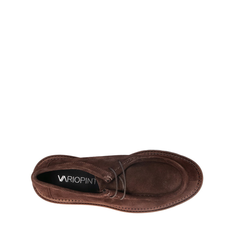 VARIOPINTO Stringata donna marrone in suede