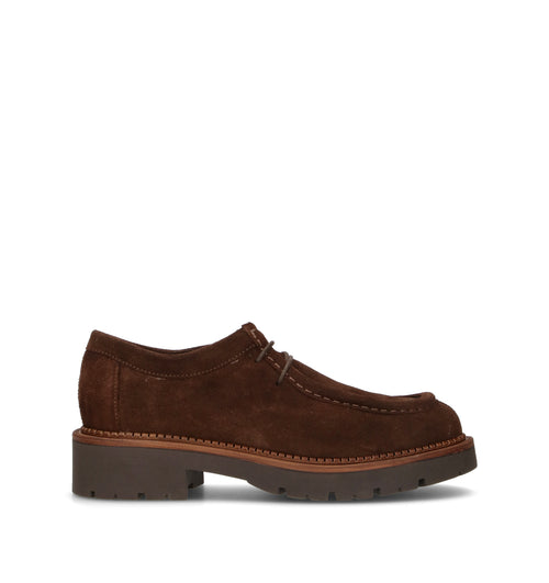 VARIOPINTO Stringata donna marrone in suede