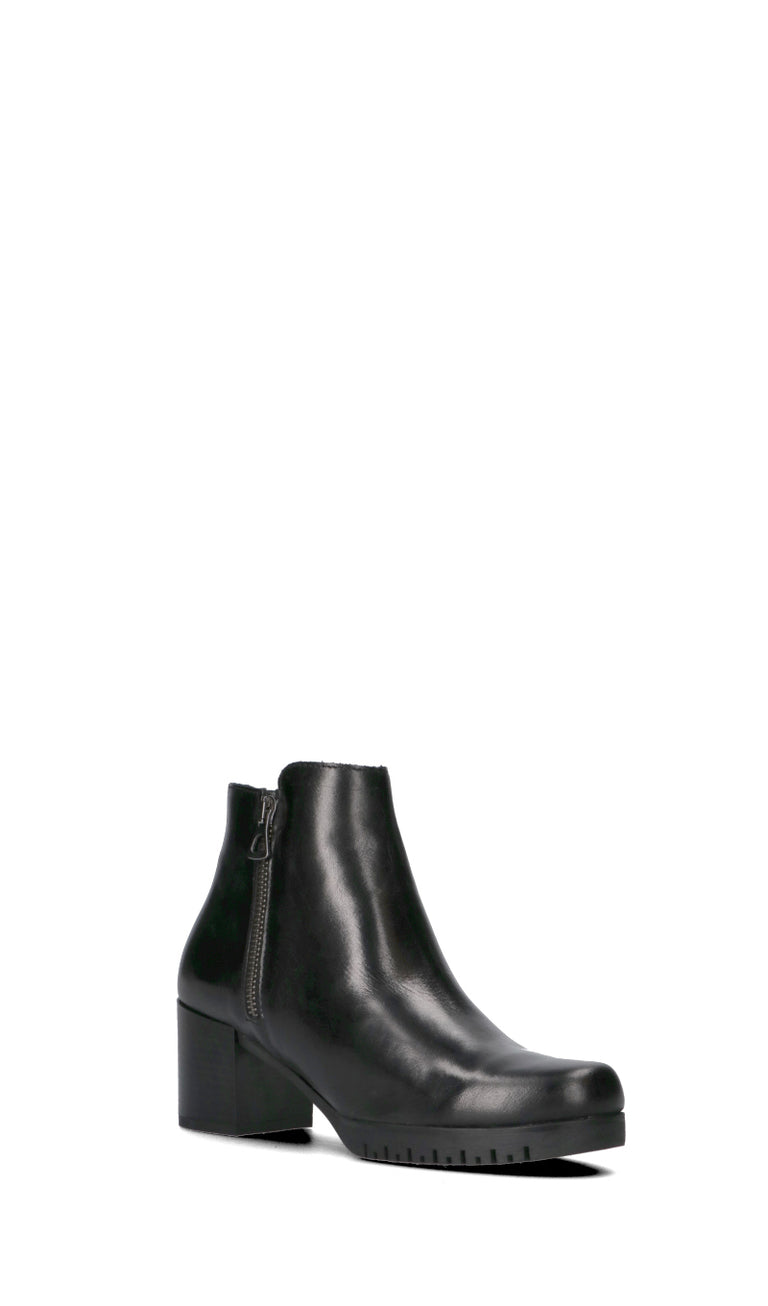 REBECCA VAN DICK Tronchetto donna nera in pelle