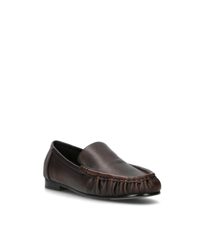 BIBI LOU Mocassino donna marrone in pelle