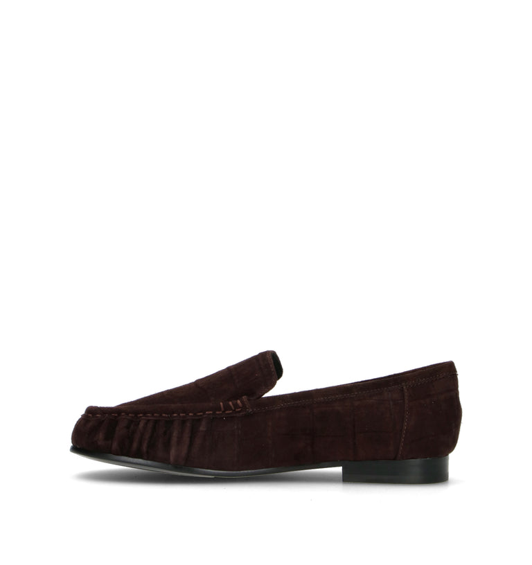 BIBI LOU Mocassino donna marrone in suede