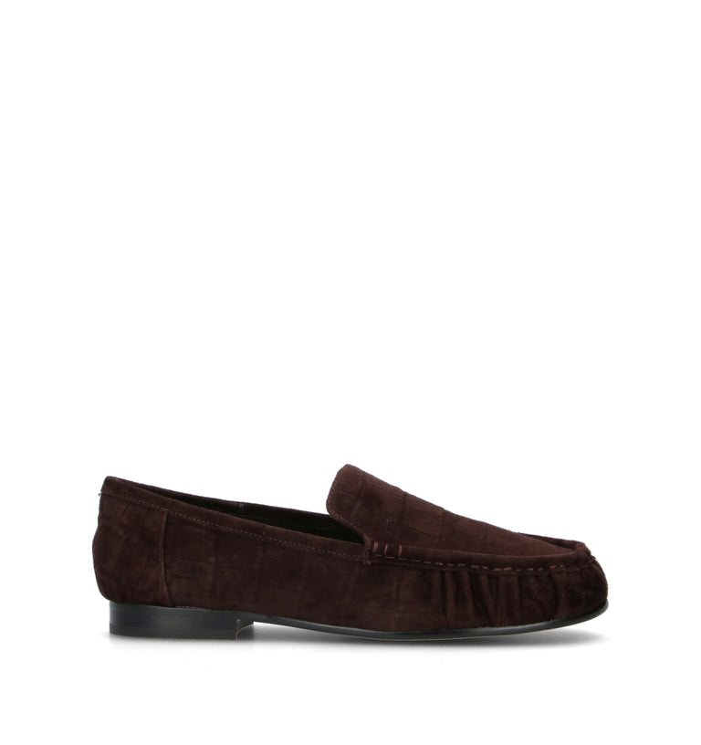 BIBI LOU Mocassino donna marrone in suede