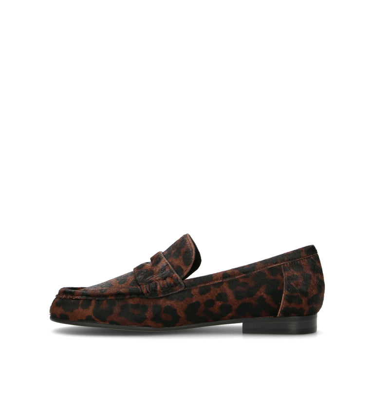 BIBI LOU Mocassino donna leopardato in cavallino