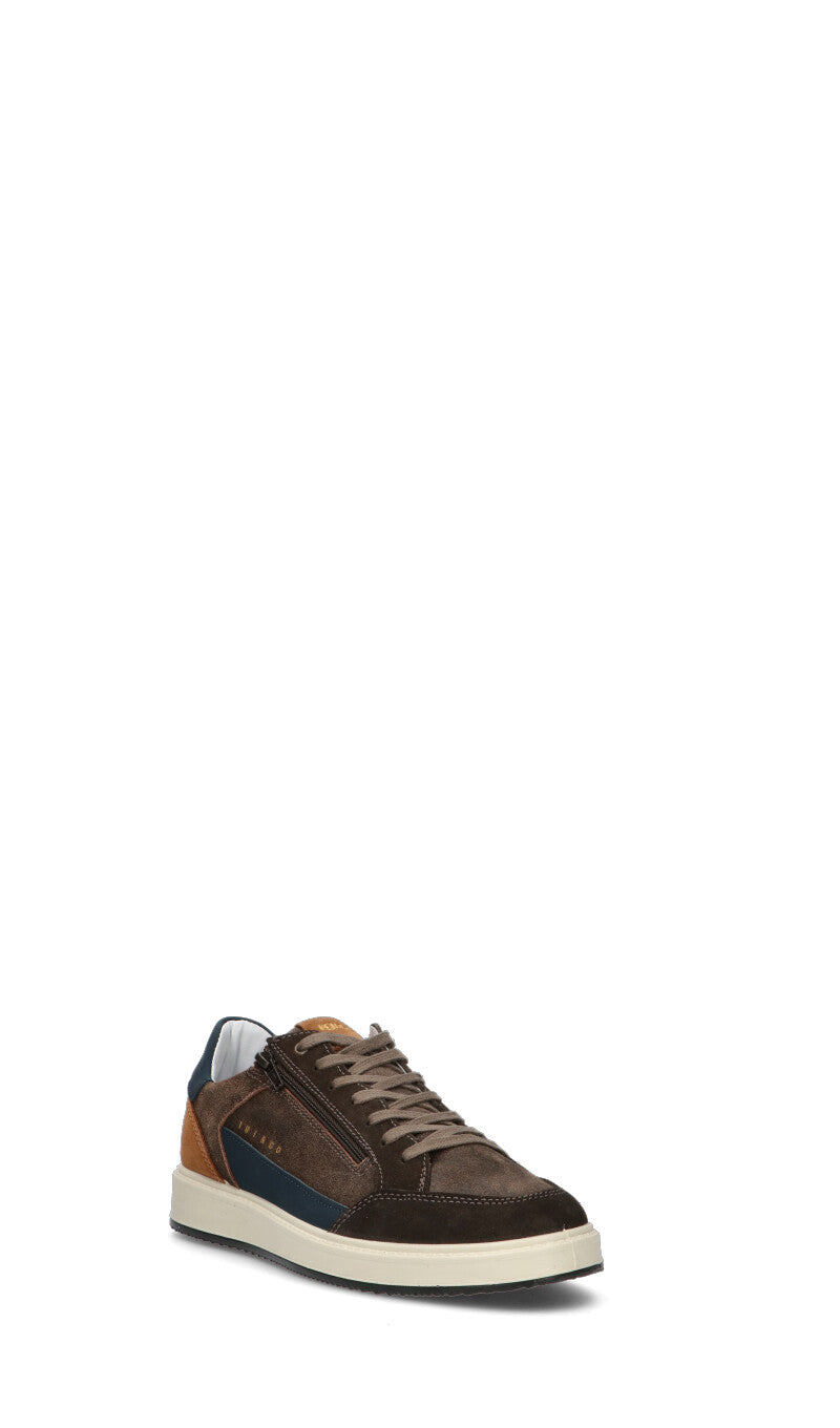 IGI&CO Sneaker uomo marrone/blu in suede