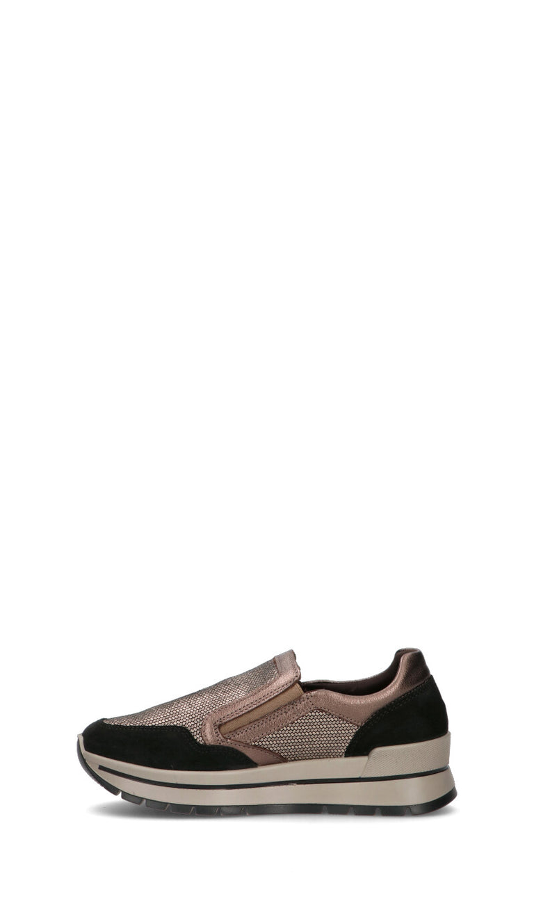 IGI&CO Sneaker donna nera/bronzo in pelle